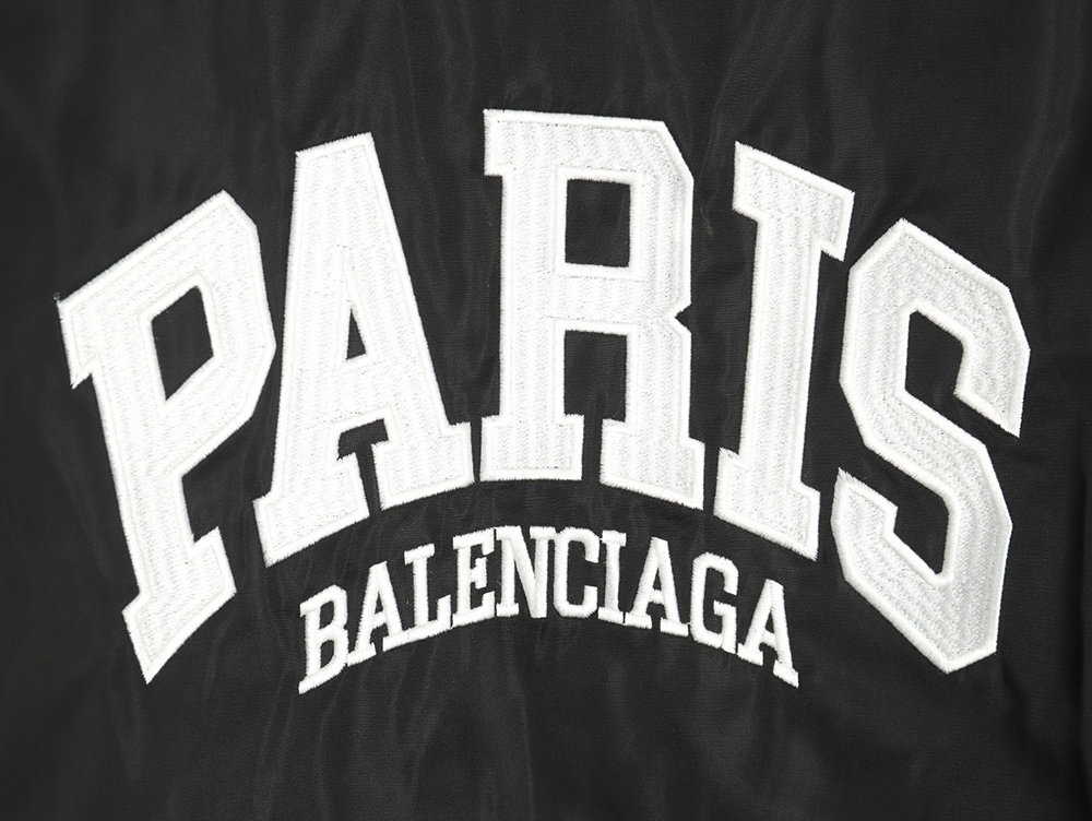 Balenciaga Paris English letter embroidered baseball jacket