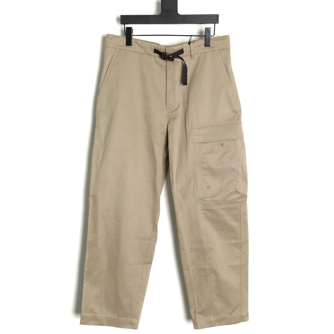 Dior belt metal buckle saddle pocket cargo trousers