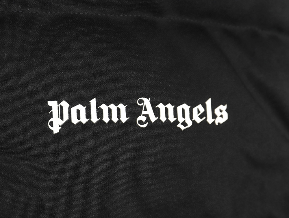 Moncler & Palm Angels joint color strip embroidery logo down jacket TSK1