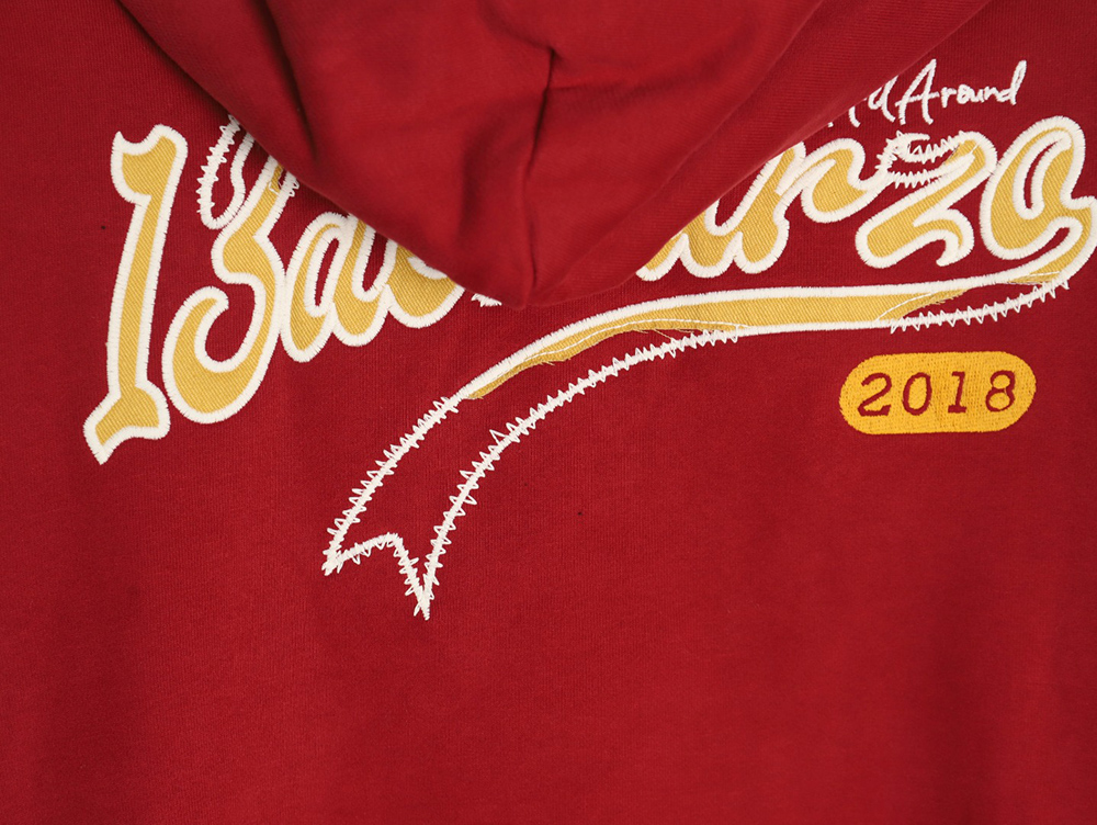 13De Marzo bear scratching hooded sweatshirt