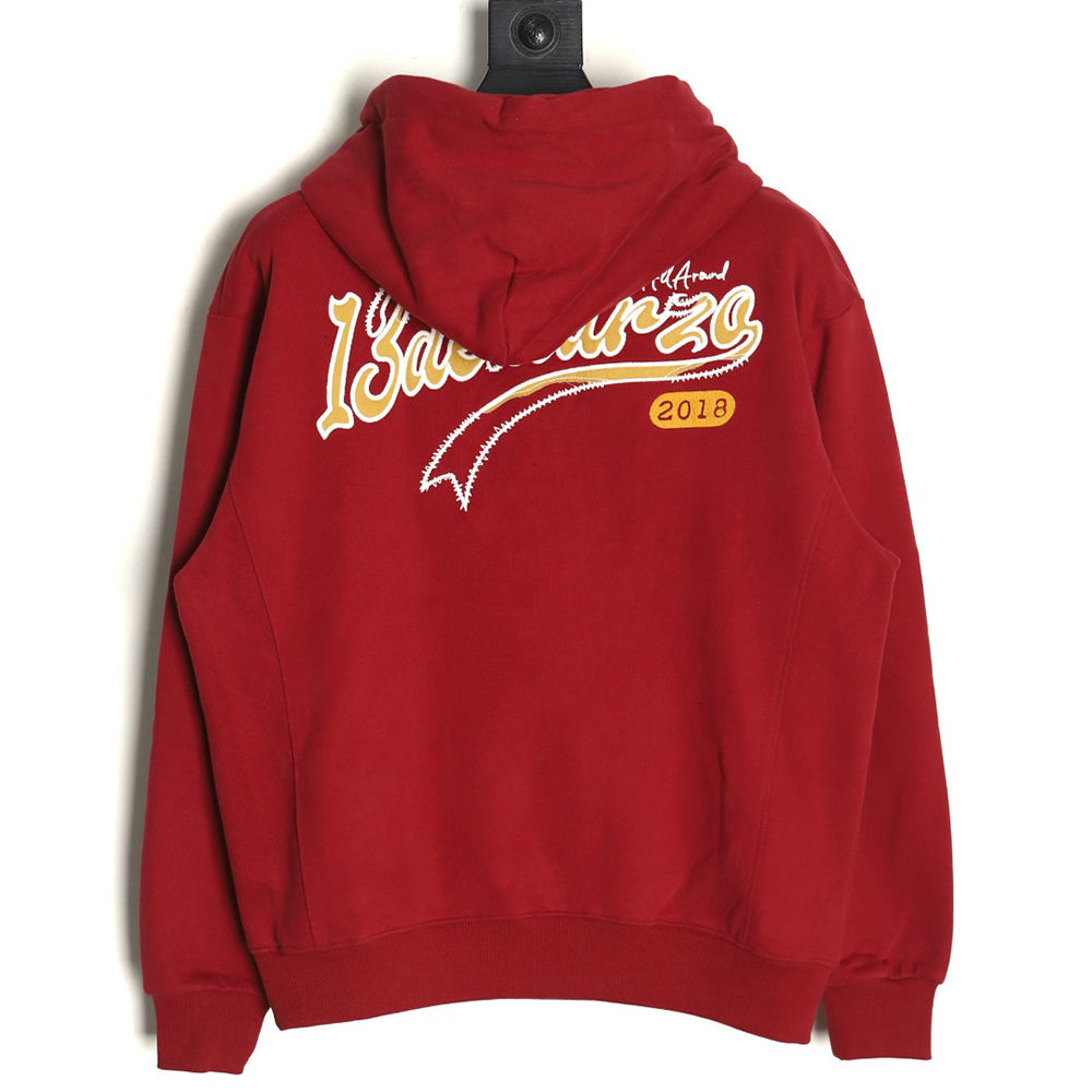 13De Marzo bear scratching hooded sweatshirt