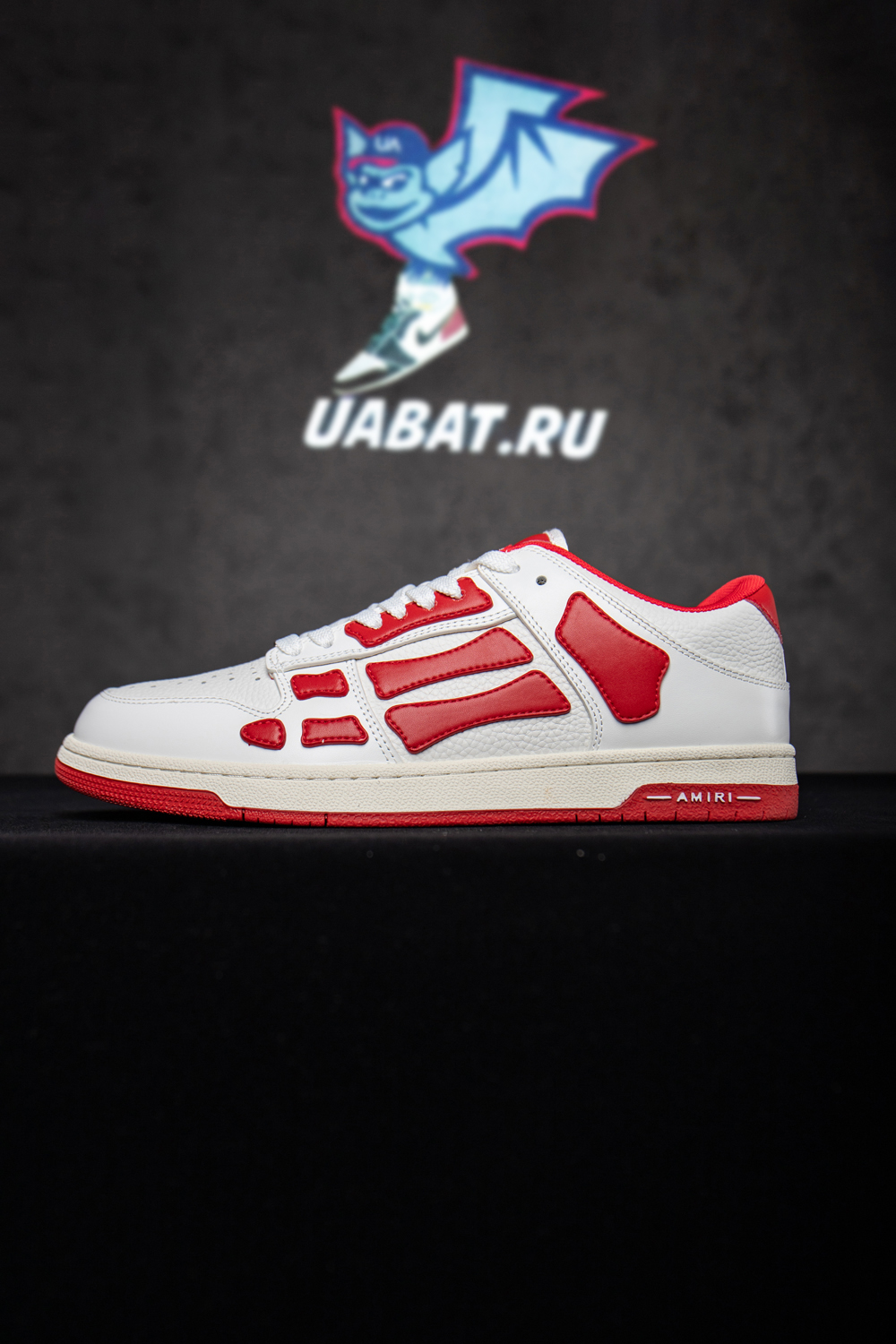 Amiri Skel Top Low 'White Red'