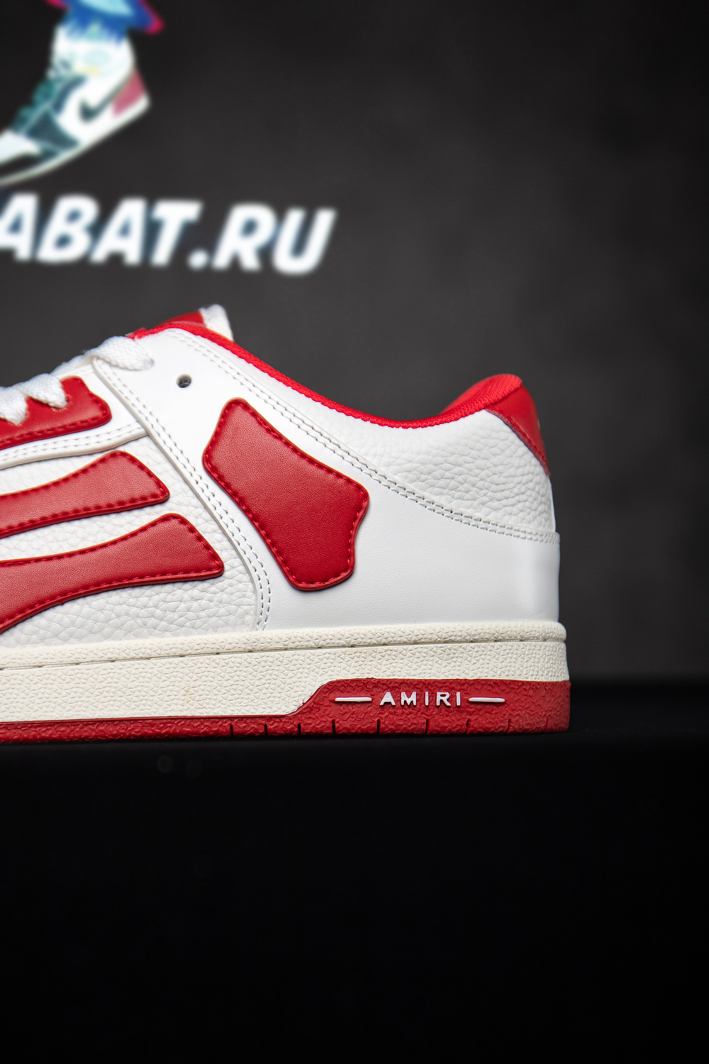 Amiri Skel Top Low 'White Red'