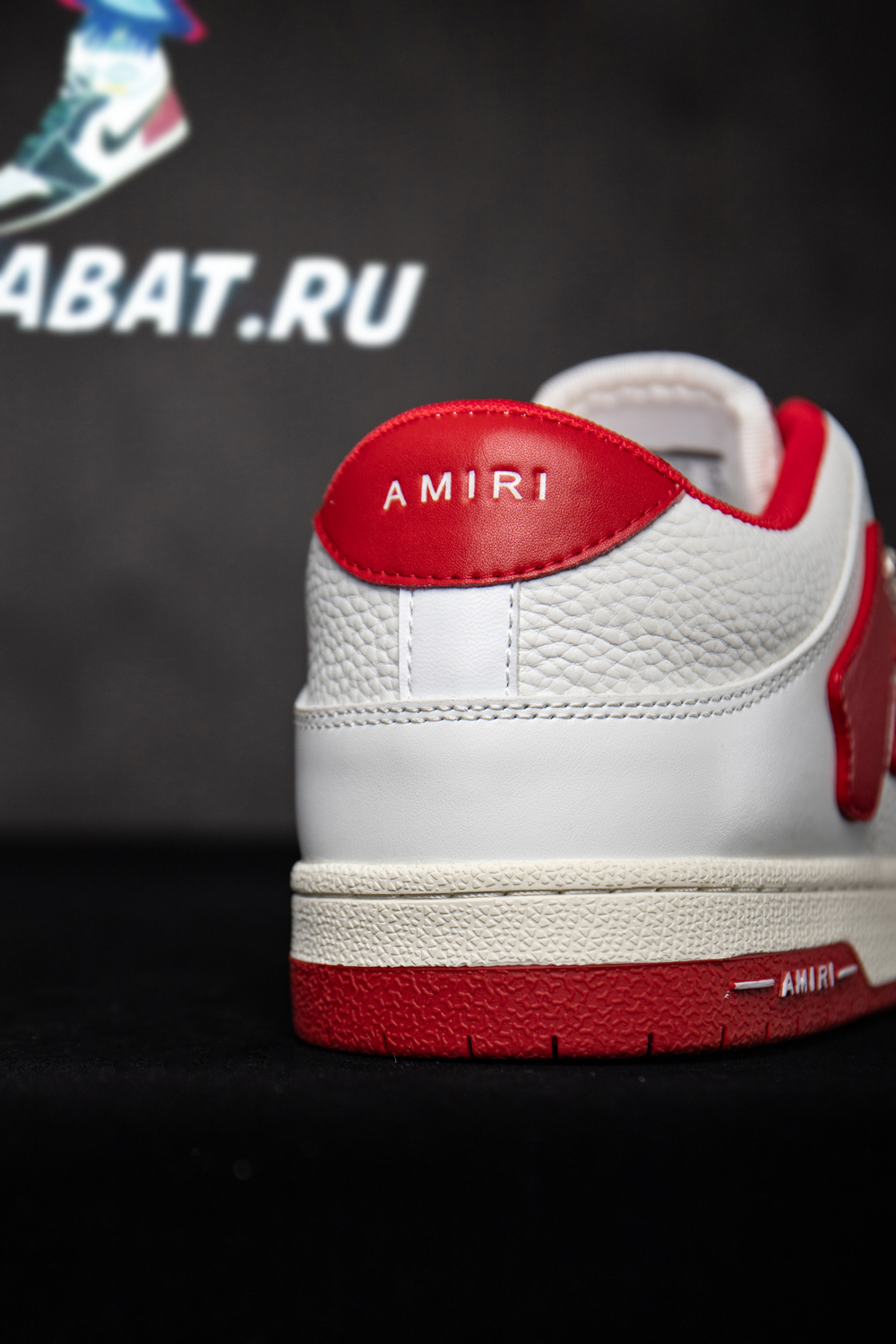 Amiri Skel Top Low 'White Red'