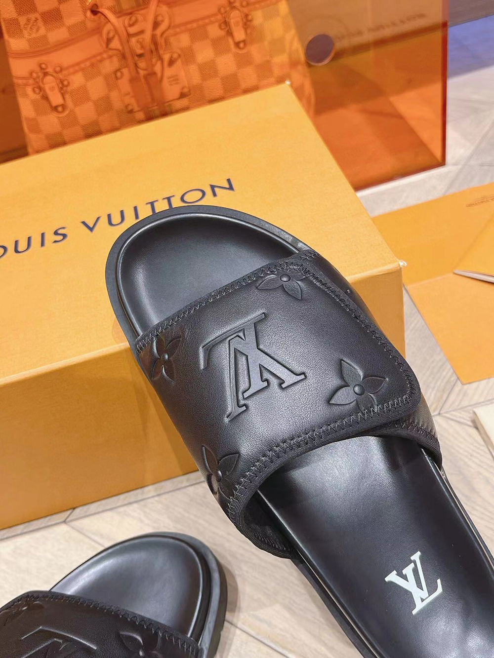Louis Vuitton Mule Miami Slides ''Black''