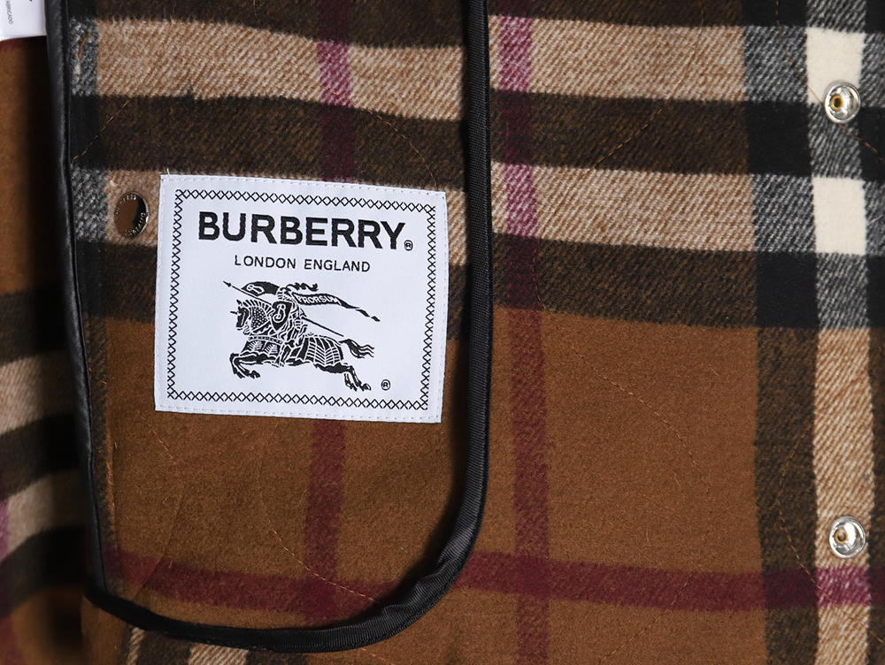 Burberry checked wool bomber jacket