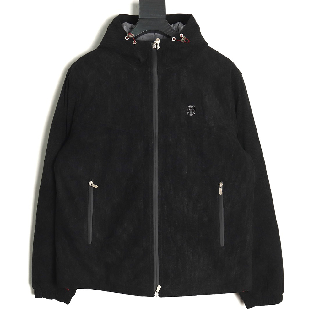 Brunello Cucinelli Corduroy Padded Hooded Jacket