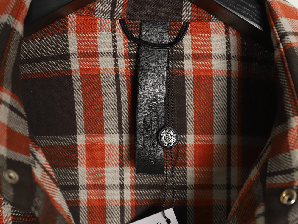 Chrome Hearts Flannel Plaid Long Sleeve Shirt