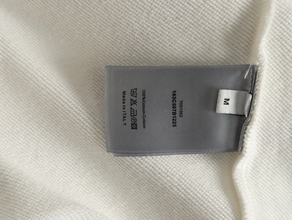 Dior classic front and back slogan embroidery sweatshirt