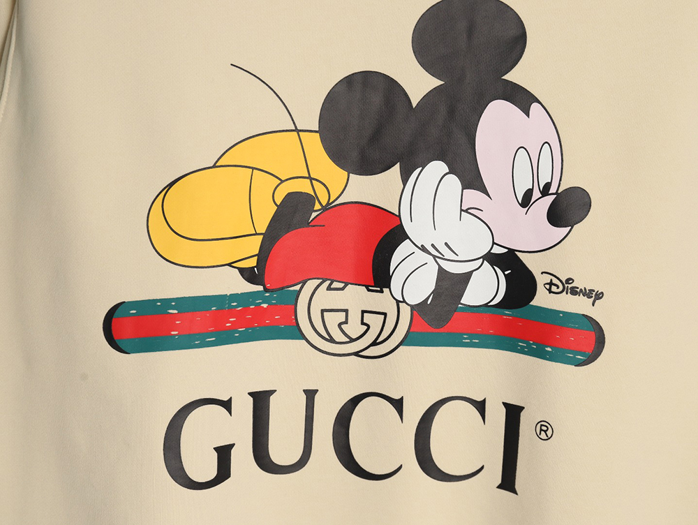 Gucci co-branded printed crew neck sweatshirt