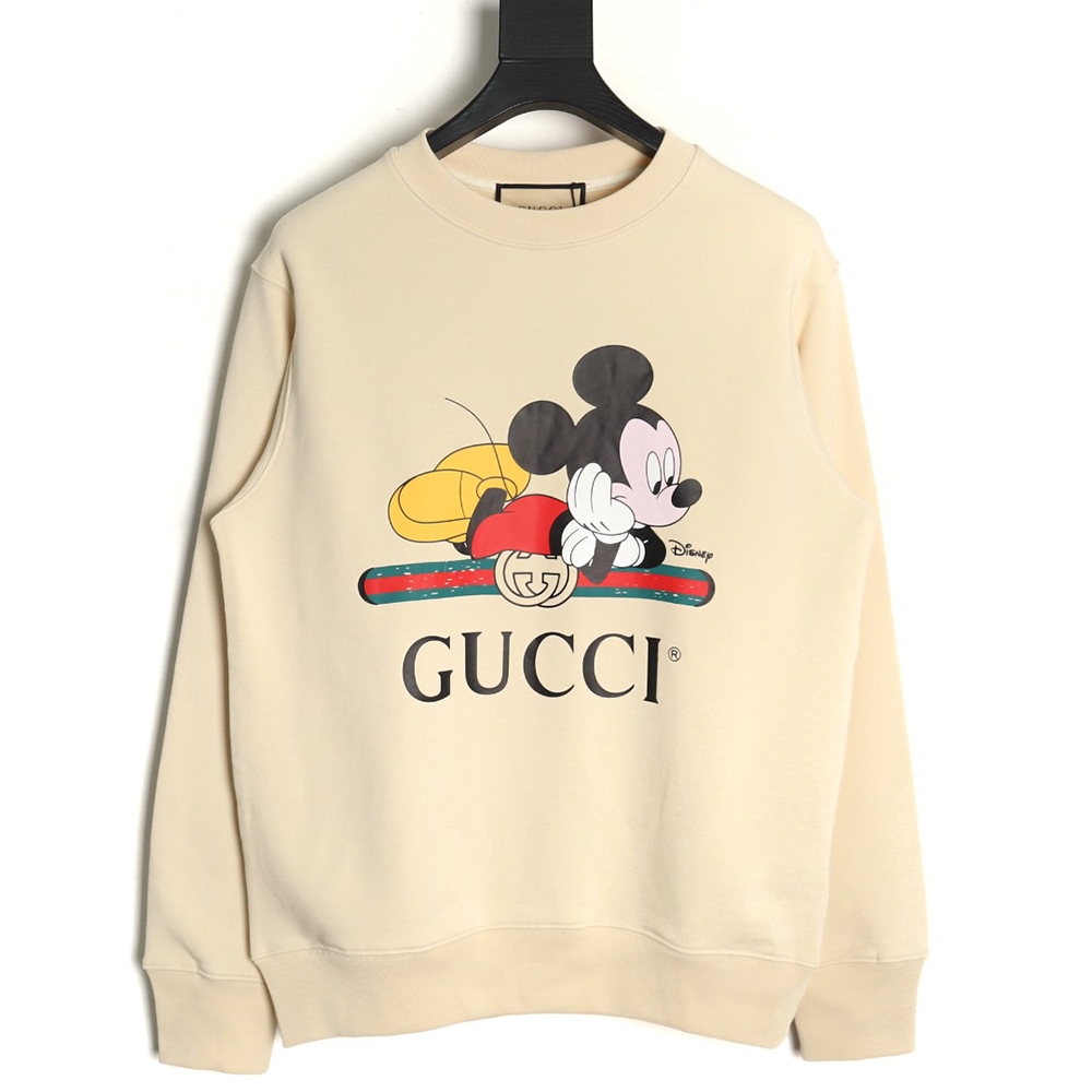 Gucci co-branded printed crew neck sweatshirt