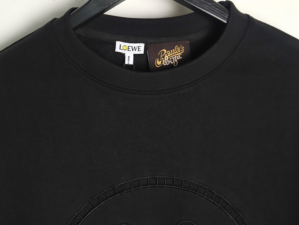 Loewe hollow smiley face crew neck sweatshirt TSK1