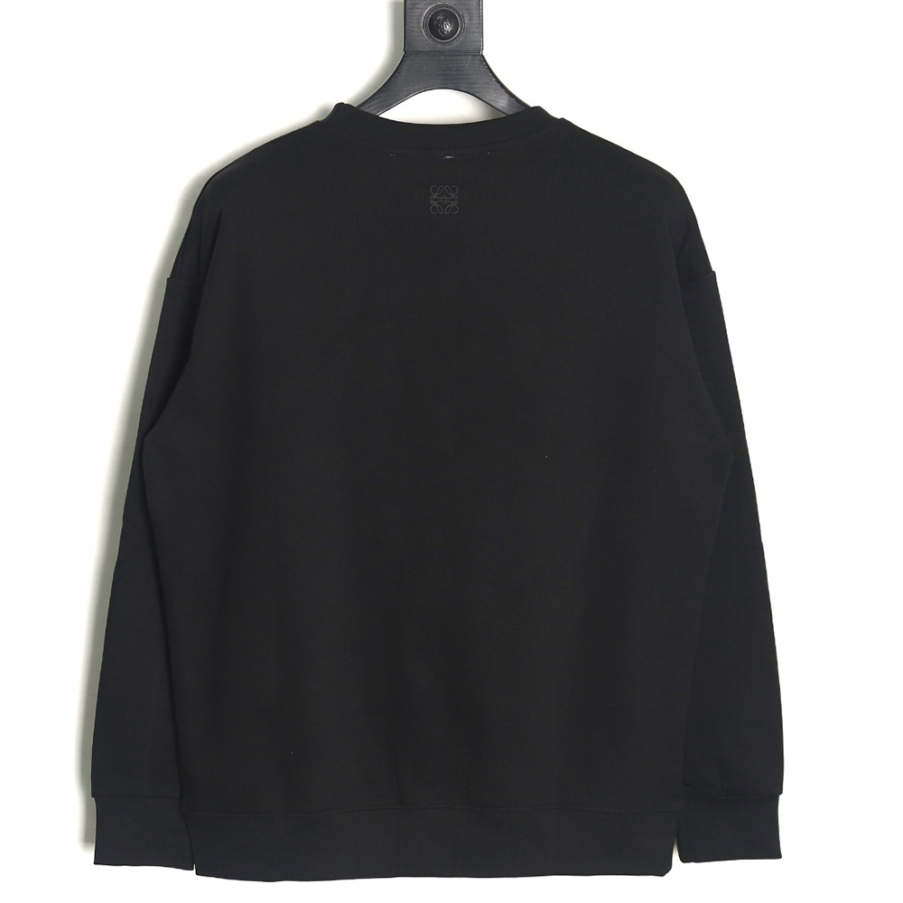 Loewe hollow smiley face crew neck sweatshirt TSK1