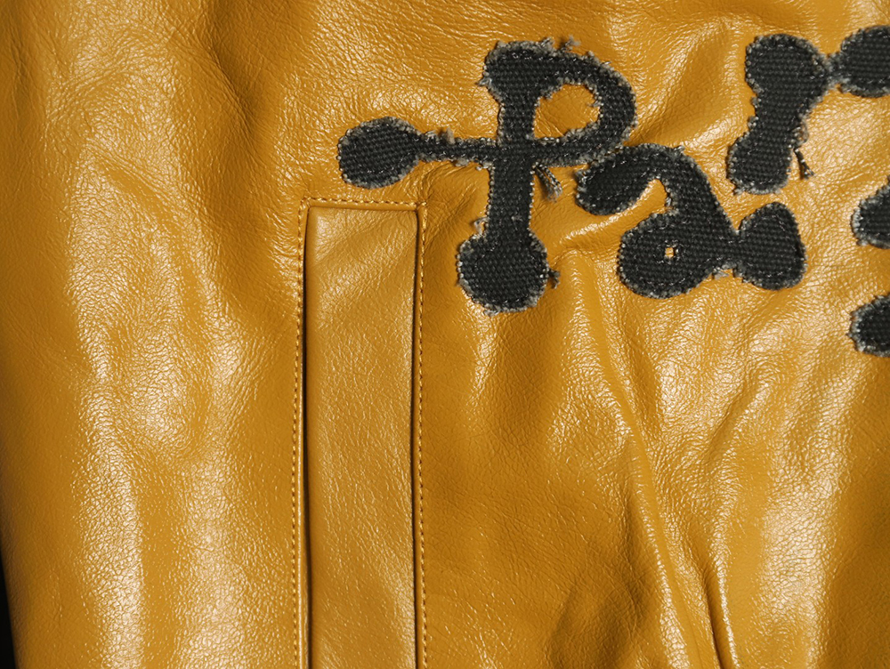 Louis Vuitton Splice Leather Baseball Jacket