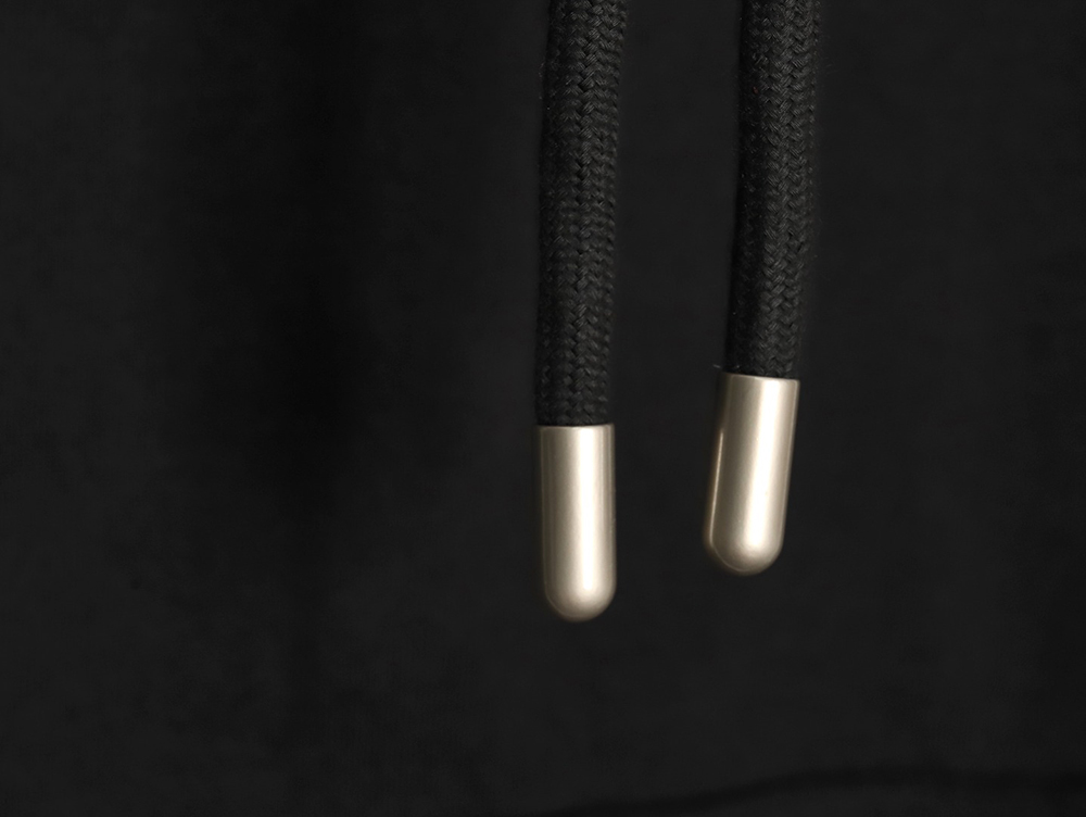 off-white pure black embroidered hoodie