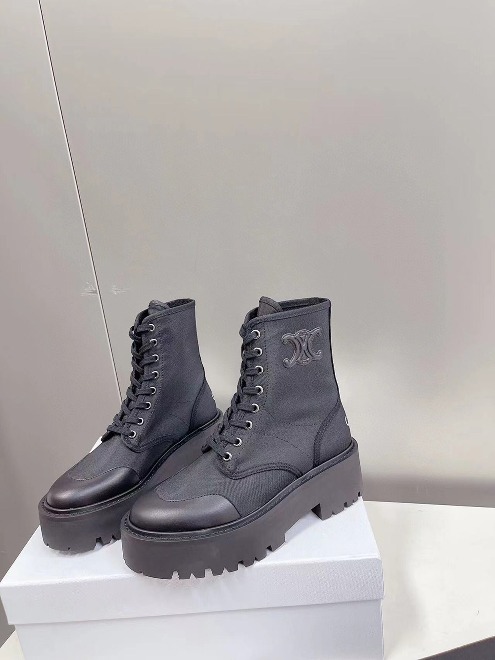 Celine Bulky Laced Up Boot