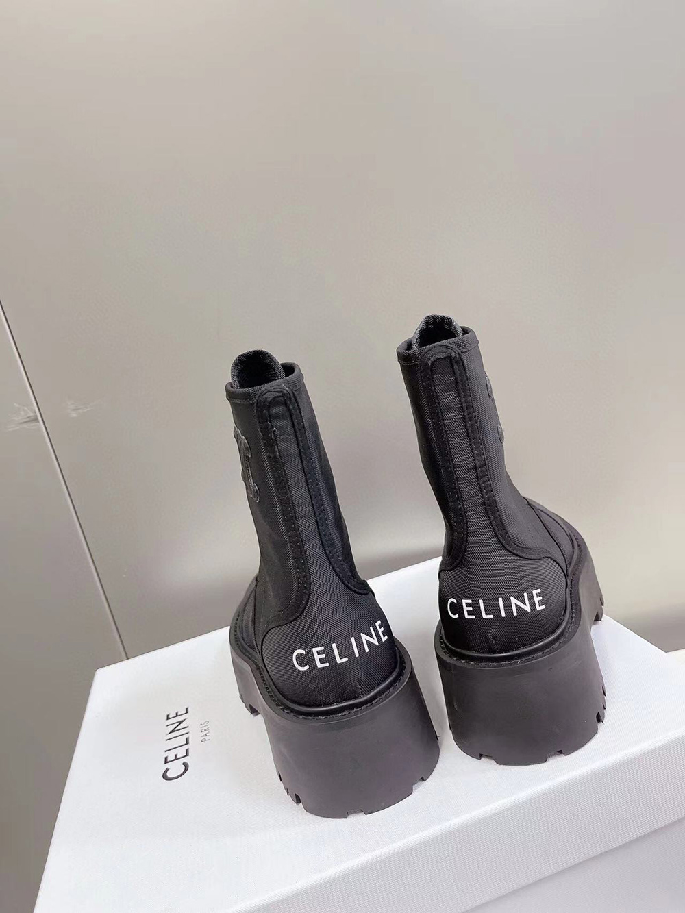 Celine Bulky Laced Up Boot