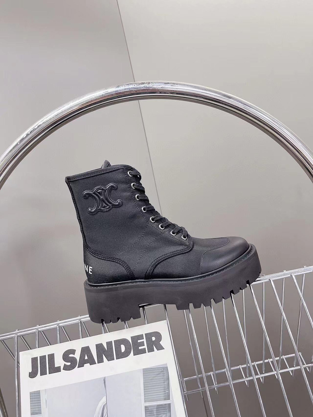 Celine Bulky Laced Up Boot