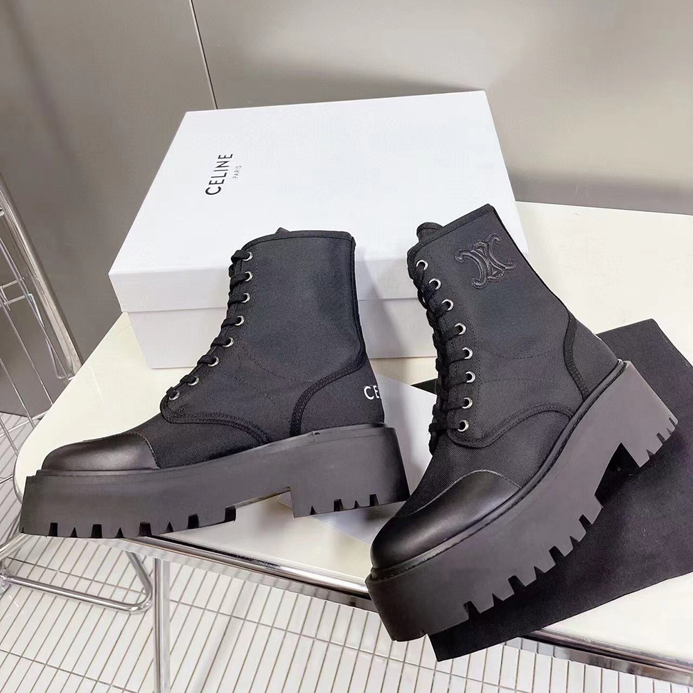Celine Bulky Laced Up Boot