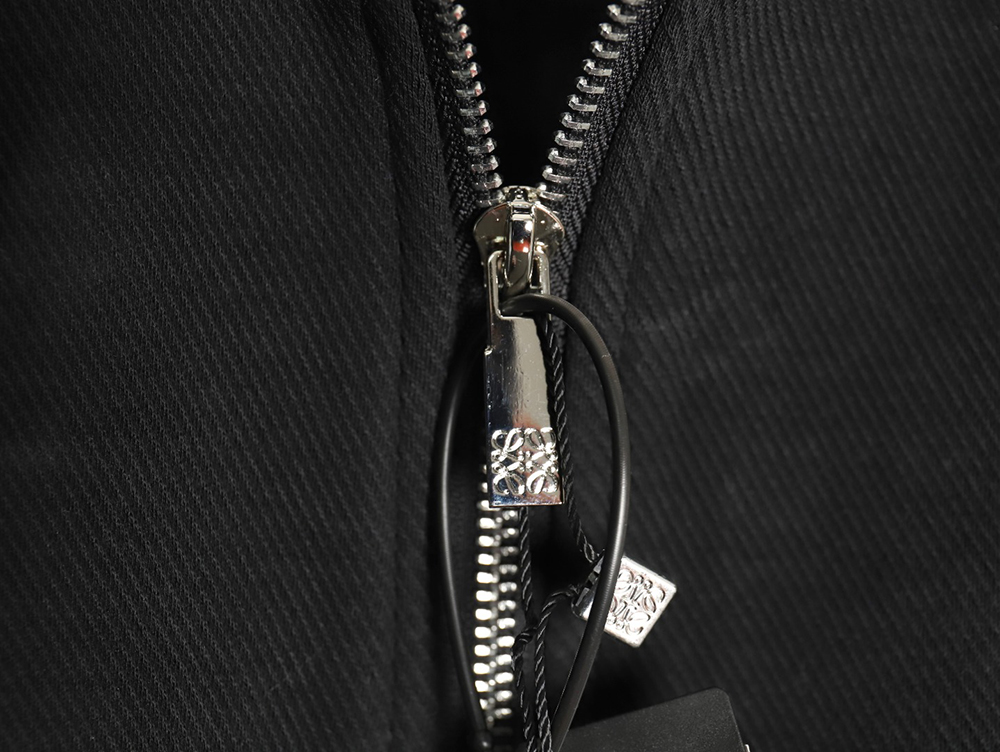 Loewe patchwork leather lapel jacket