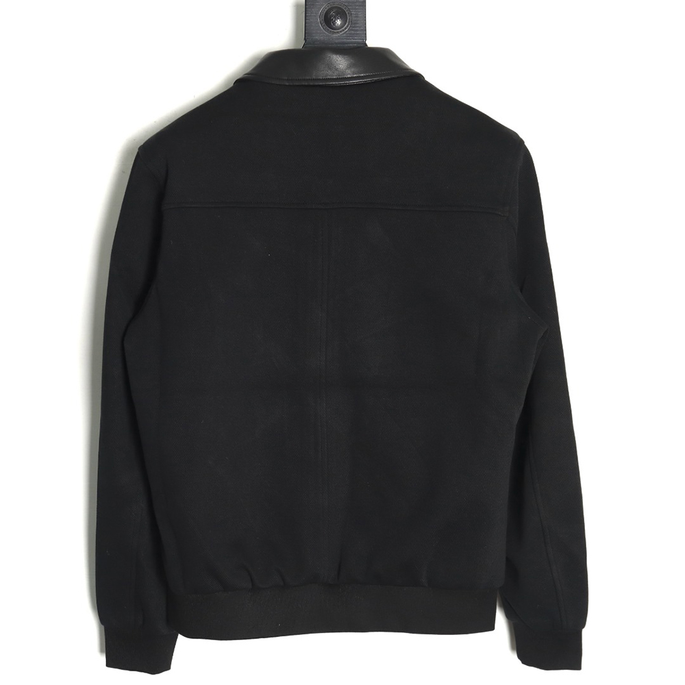Loewe patchwork leather lapel jacket