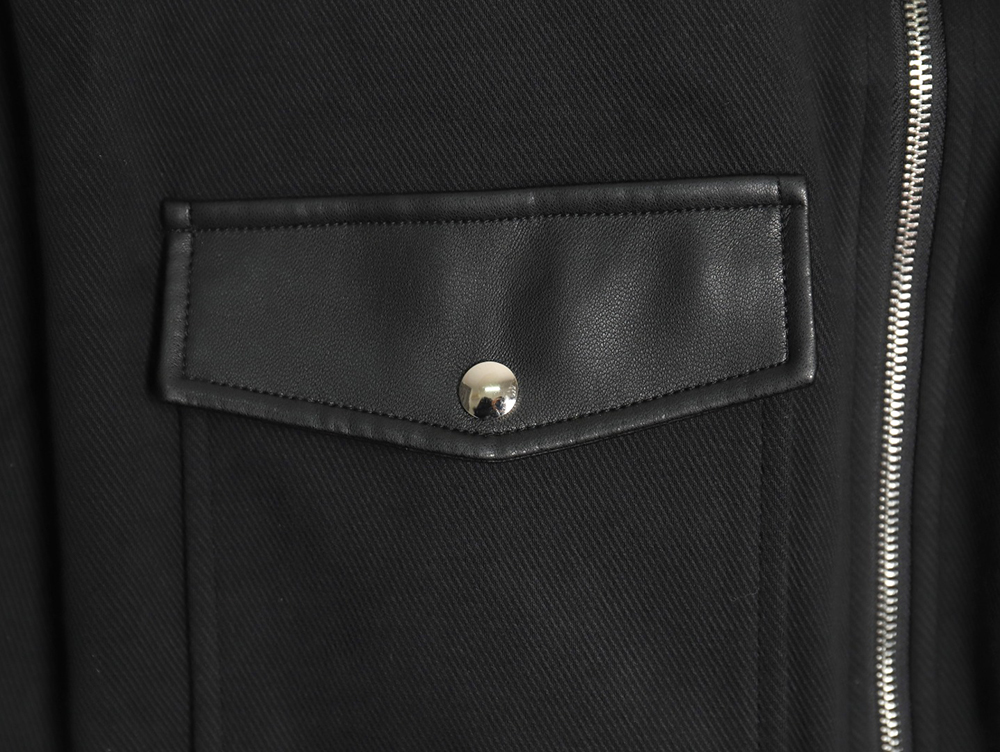 Loewe patchwork leather lapel jacket