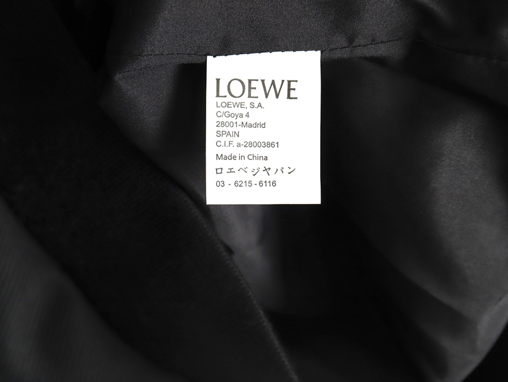 Loewe patchwork leather lapel jacket