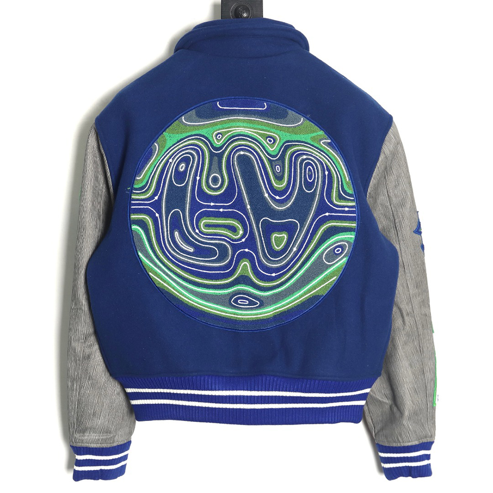 Louis Vuitton Klein Blue Earth Baseball Jacket