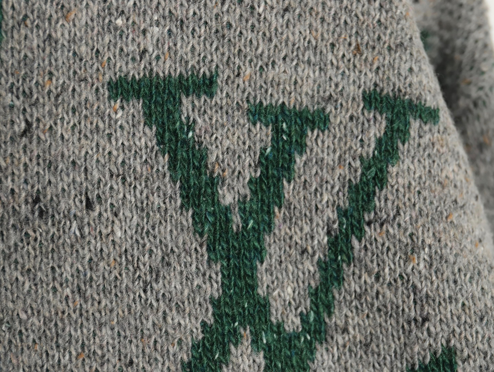 Louis Vuitton all over logo jacquard crewneck sweater TSK1