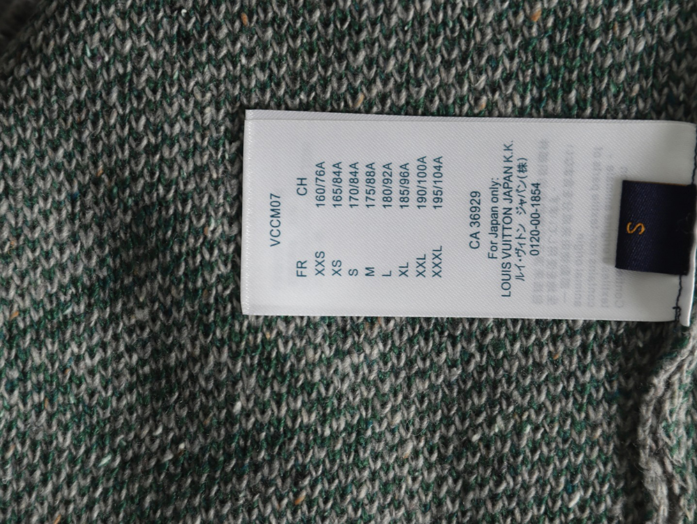 Louis Vuitton all over logo jacquard crewneck sweater TSK1