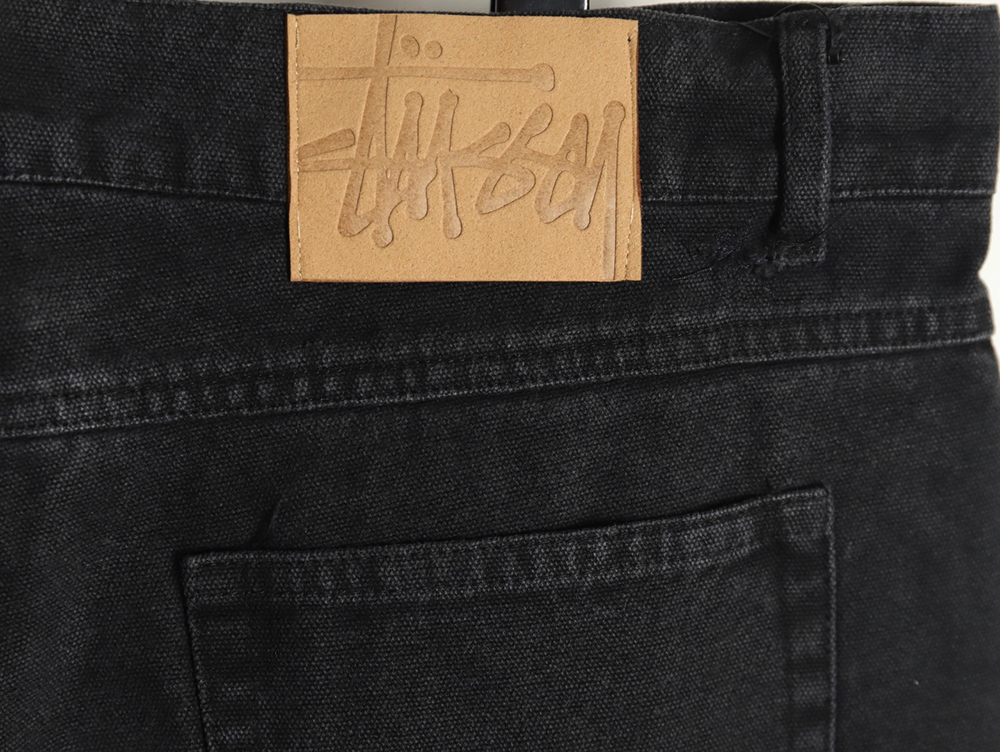 Stussy Black Eight Embroidered Washed Jeans TSK1
