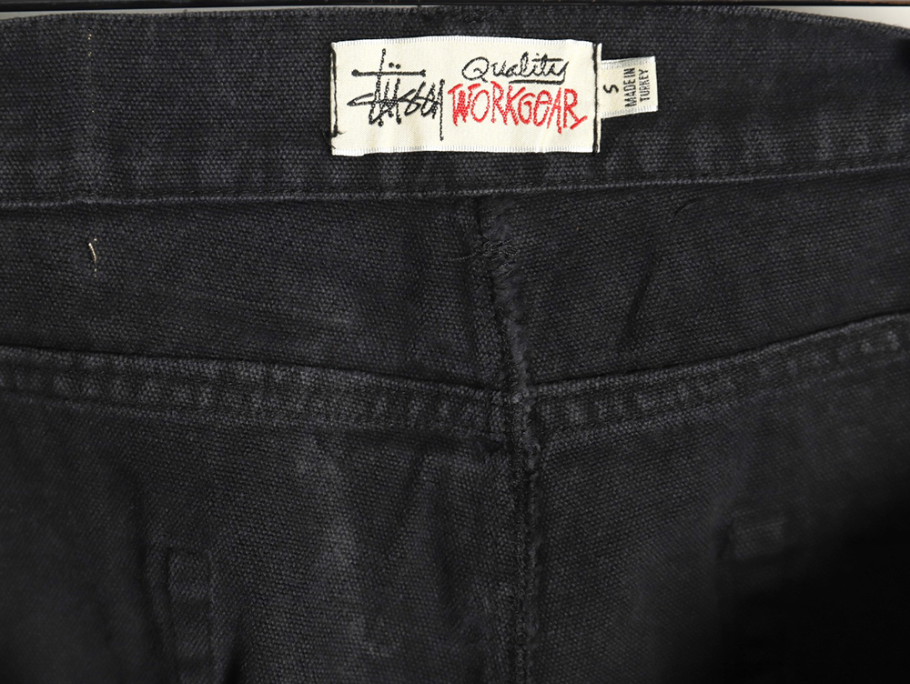 Stussy Black Eight Embroidered Washed Jeans TSK1
