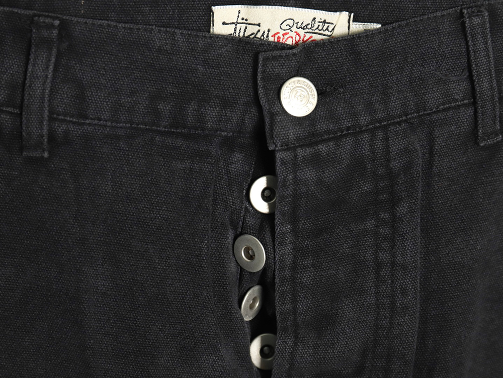 Stussy Black Eight Embroidered Washed Jeans TSK1