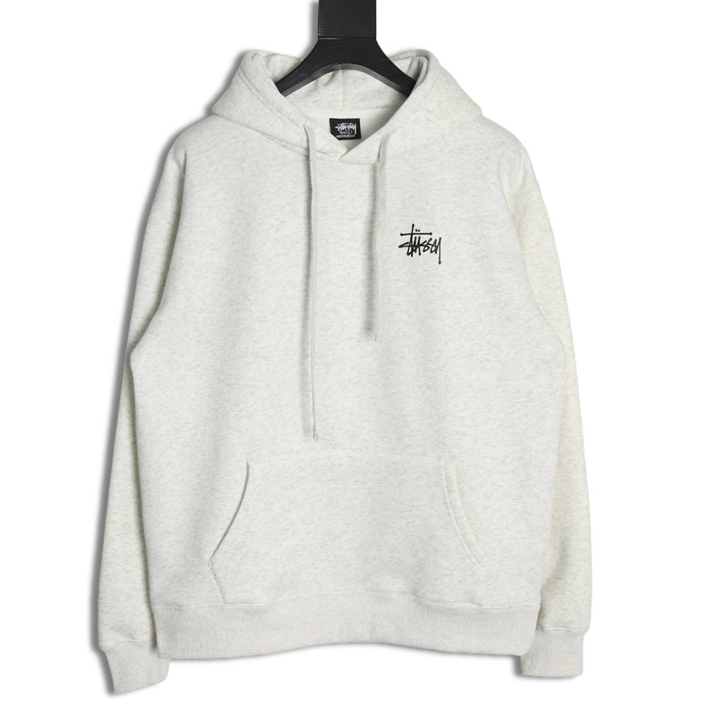 Stussy co-branded elements Logo plus velvet hooded zipper jacket TSK1