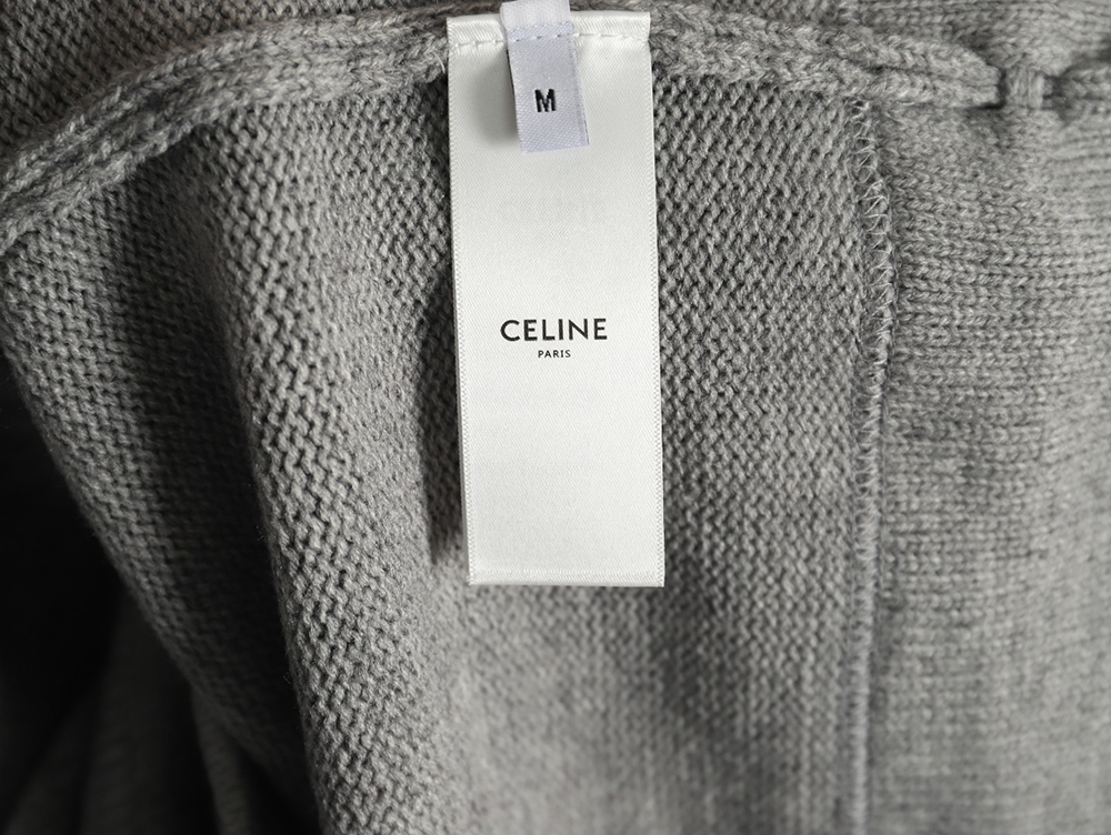 Celine embroidered logo crew neck sweater