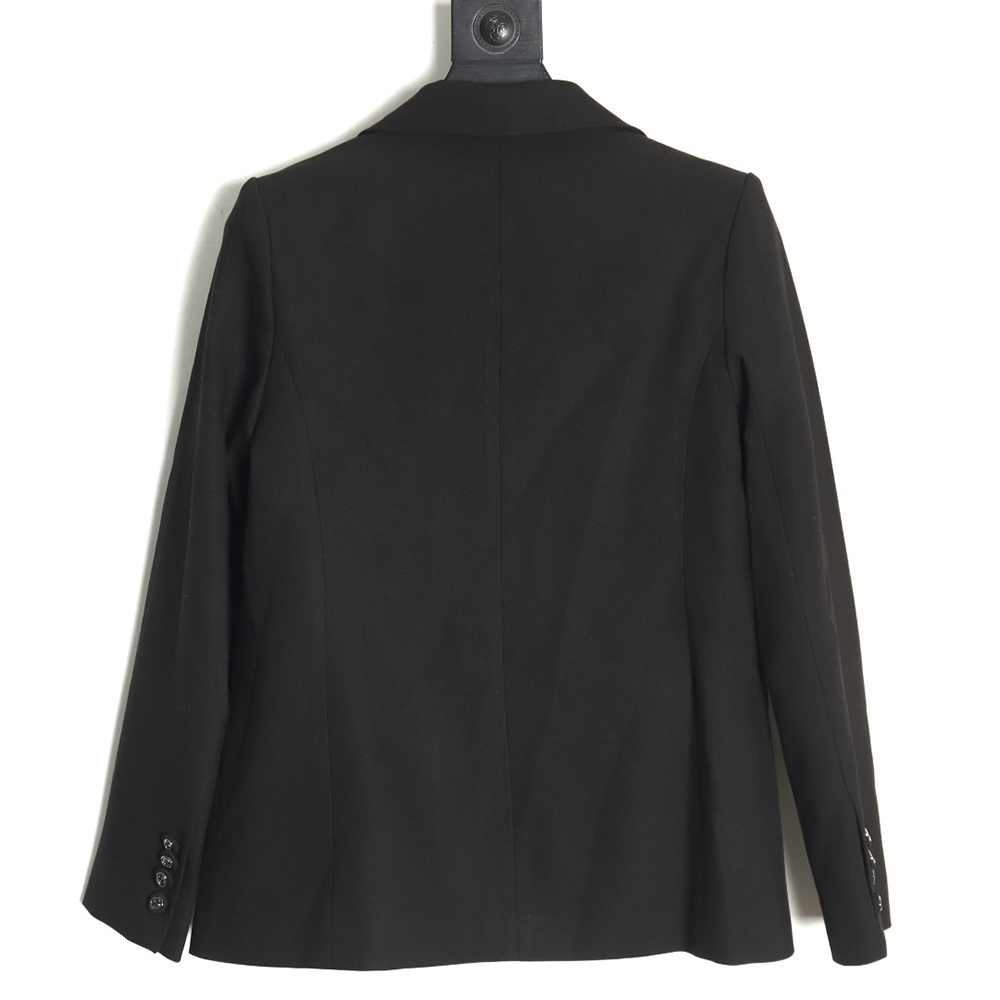 Gucci Solid Satin Wool Jacket Suit