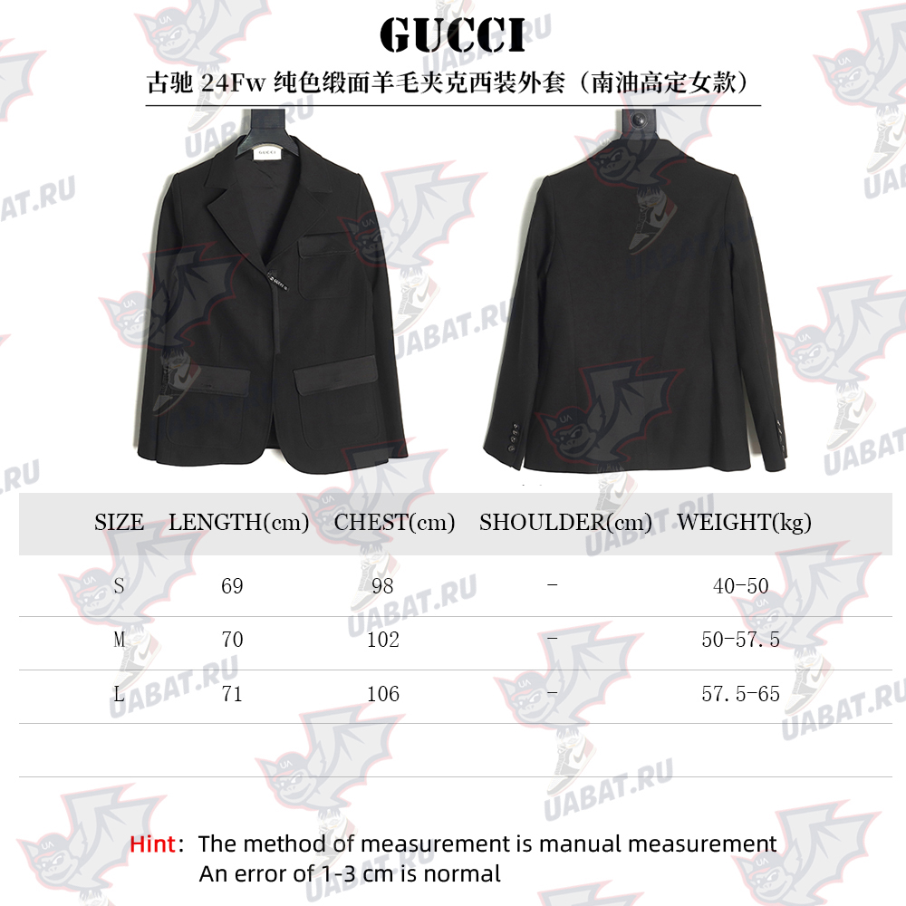 Gucci Solid Satin Wool Jacket Suit