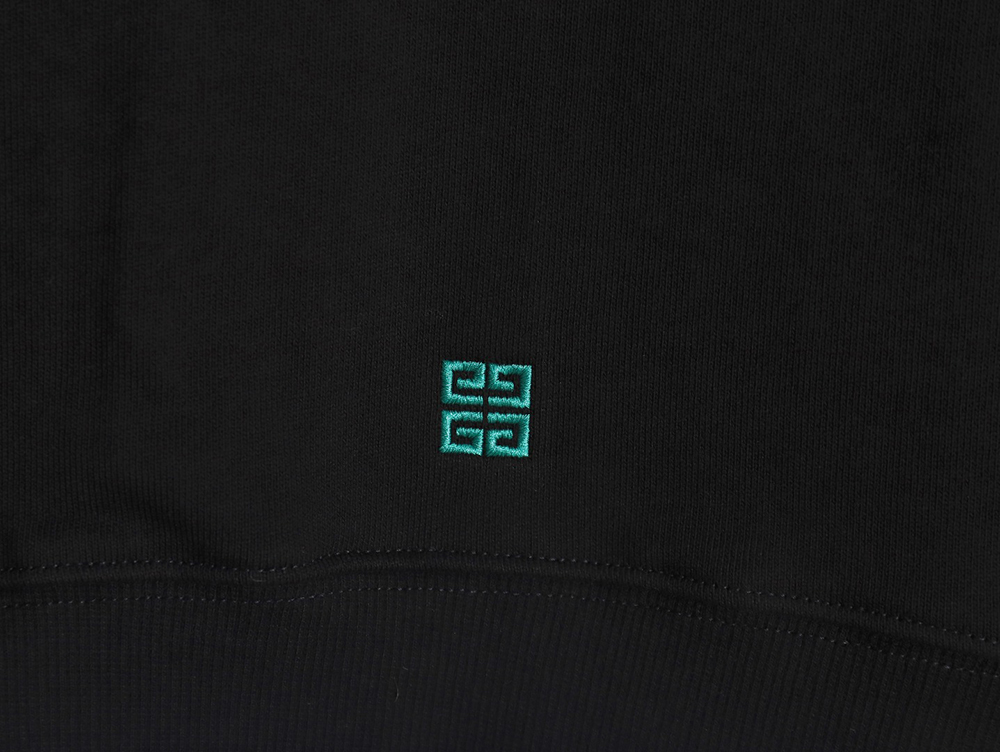 Givenchy rainbow gradient embroidered crewneck sweatshirt