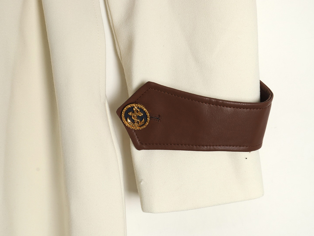 Louis Vuitton wool belt long trench coat