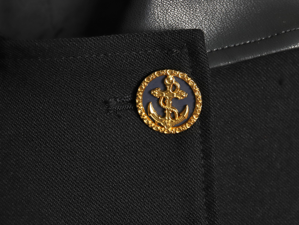Louis Vuitton wool belt long trench coat TSK1