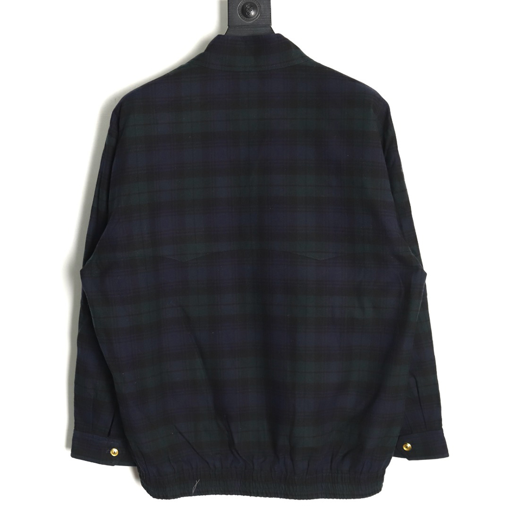 Miu Miu embroidered monogram check jacket