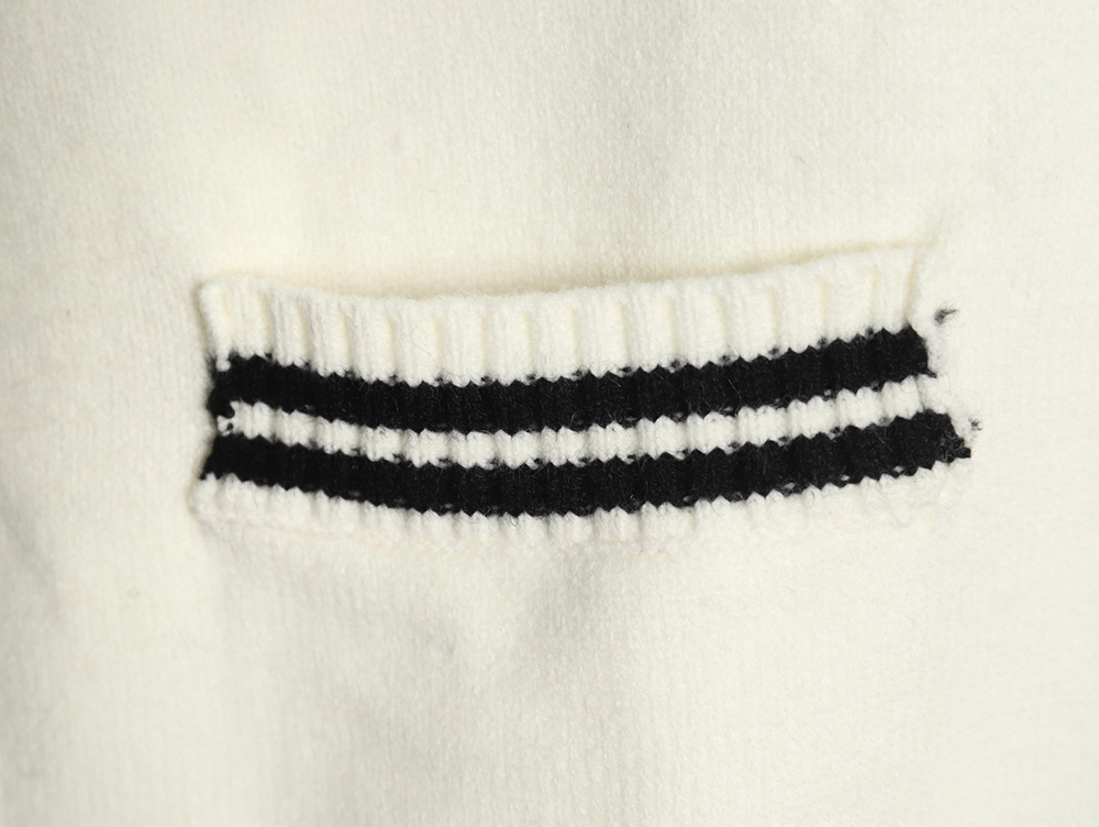 Prada Embroidered Preppy Cardigan Sweater