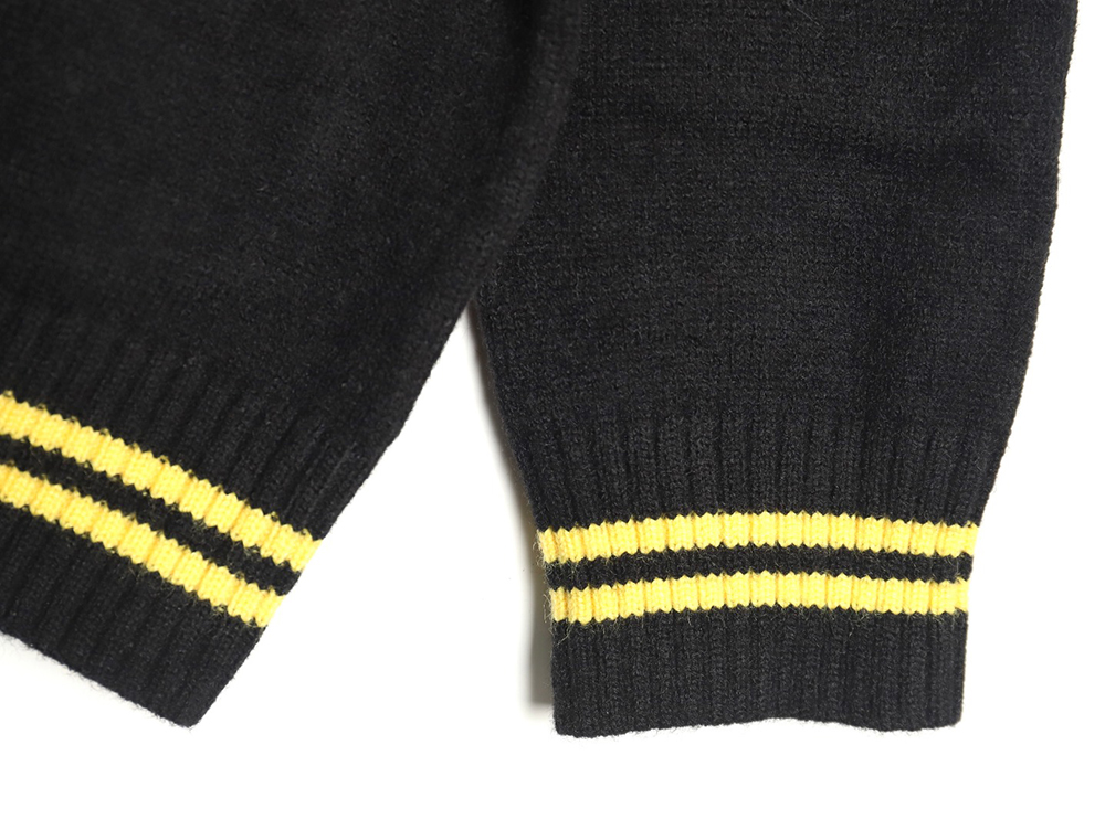 Prada Embroidered Preppy Cardigan Sweater TSK1