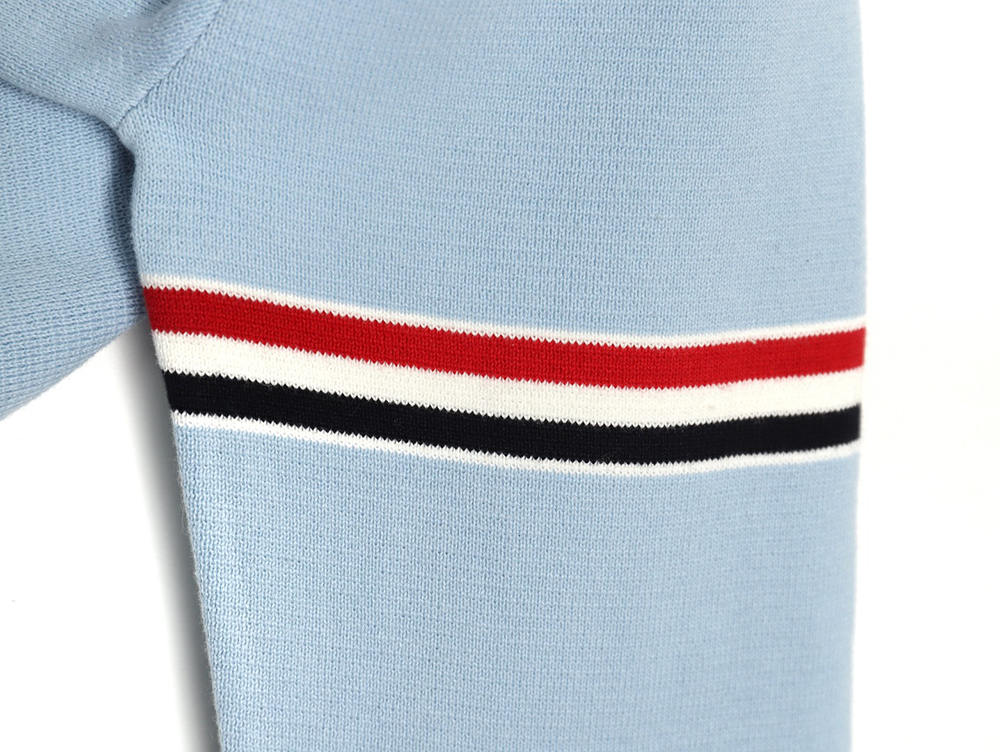 Thom Browne Double Sleeves Web Armband Cardigan Sweater