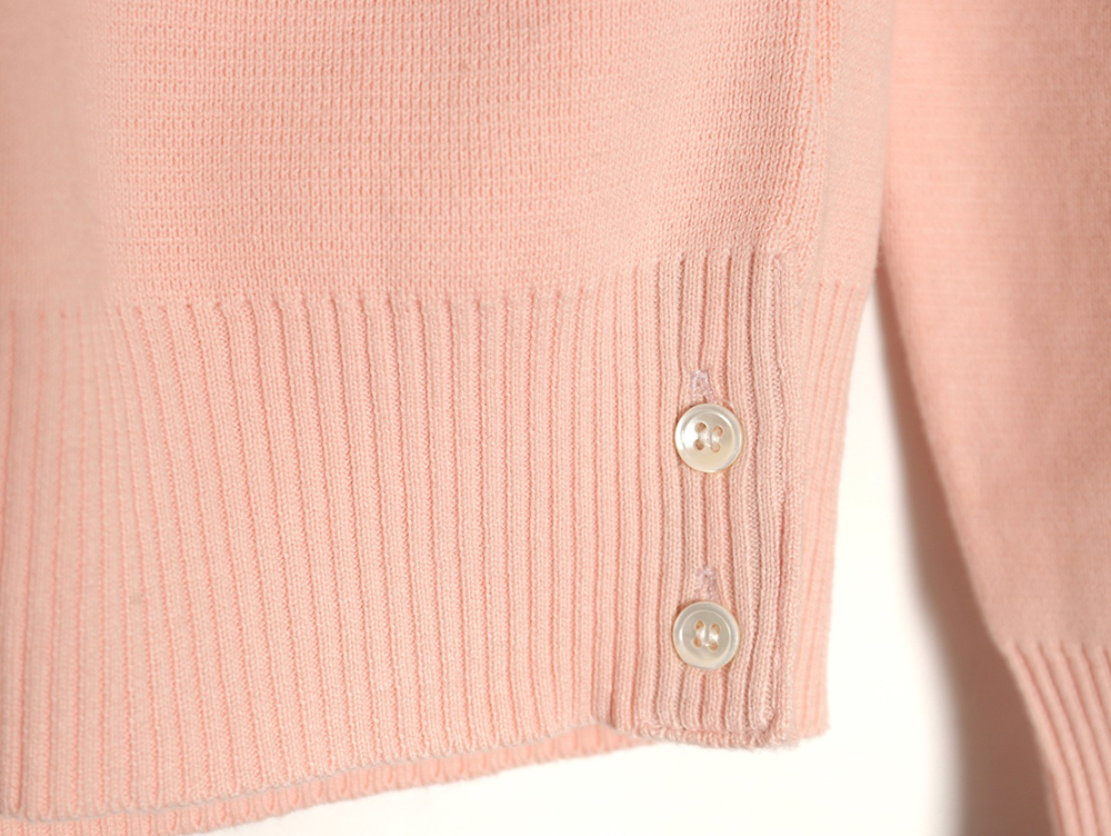 Thom Browne Double Sleeve Web Band Crew Neck Sweater