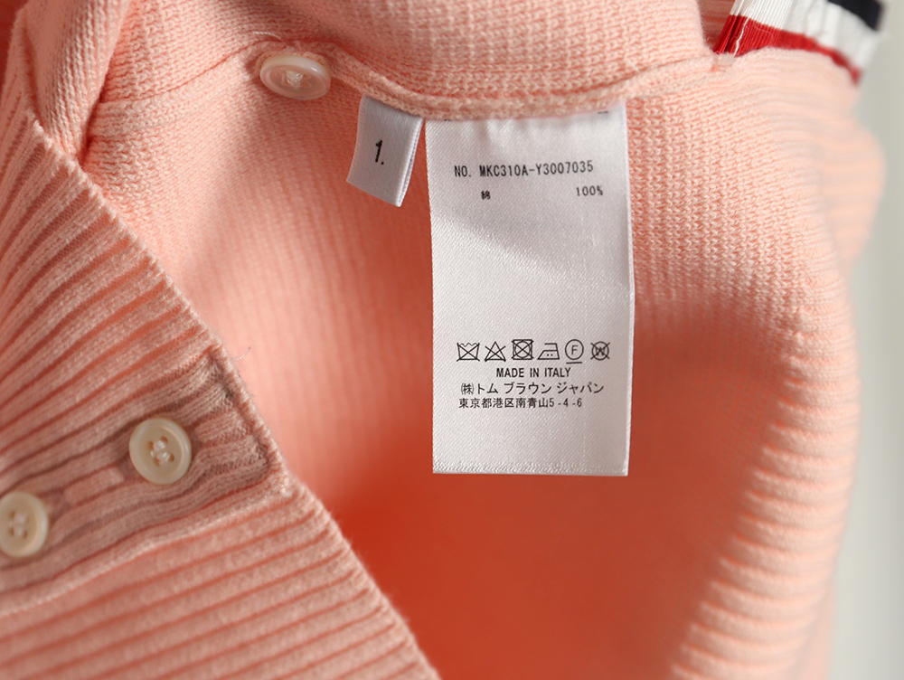 Thom Browne Double Sleeve Web Band Crew Neck Sweater