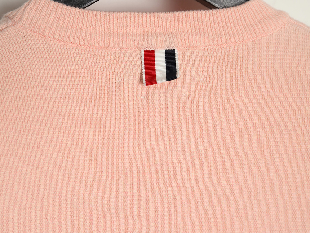 Thom Browne Double Sleeve Web Band Crew Neck Sweater