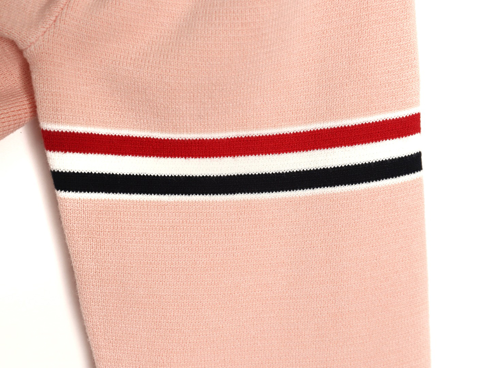 Thom Browne Double Sleeve Web Band Crew Neck Sweater