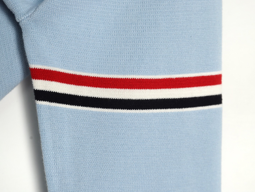 Thom Browne Double Sleeve Web Band Crew Neck Sweater TSK1