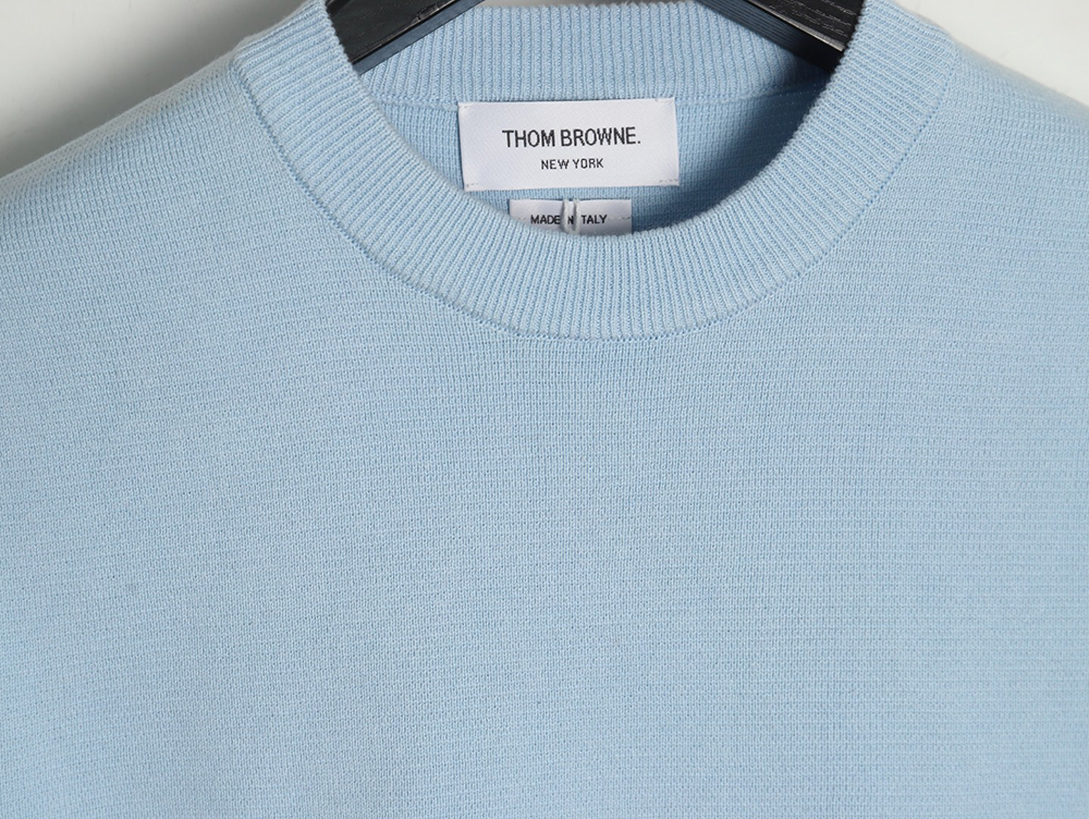 Thom Browne Double Sleeve Web Band Crew Neck Sweater TSK1